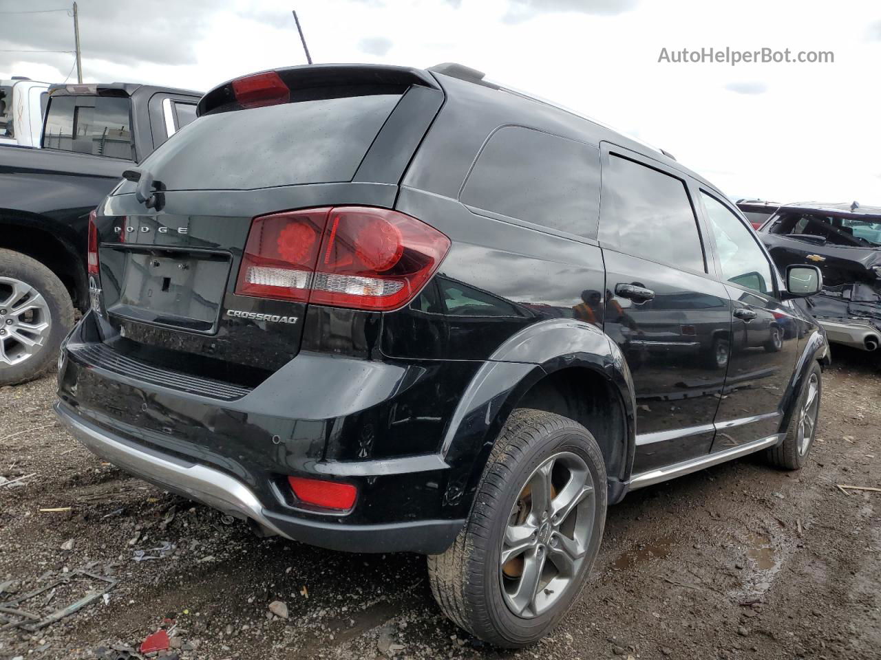 2017 Dodge Journey Crossroad Black vin: 3C4PDCGB2HT582838