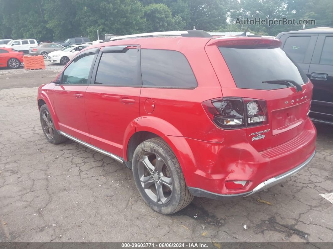 2015 Dodge Journey Crossroad Red vin: 3C4PDCGB3FT614869