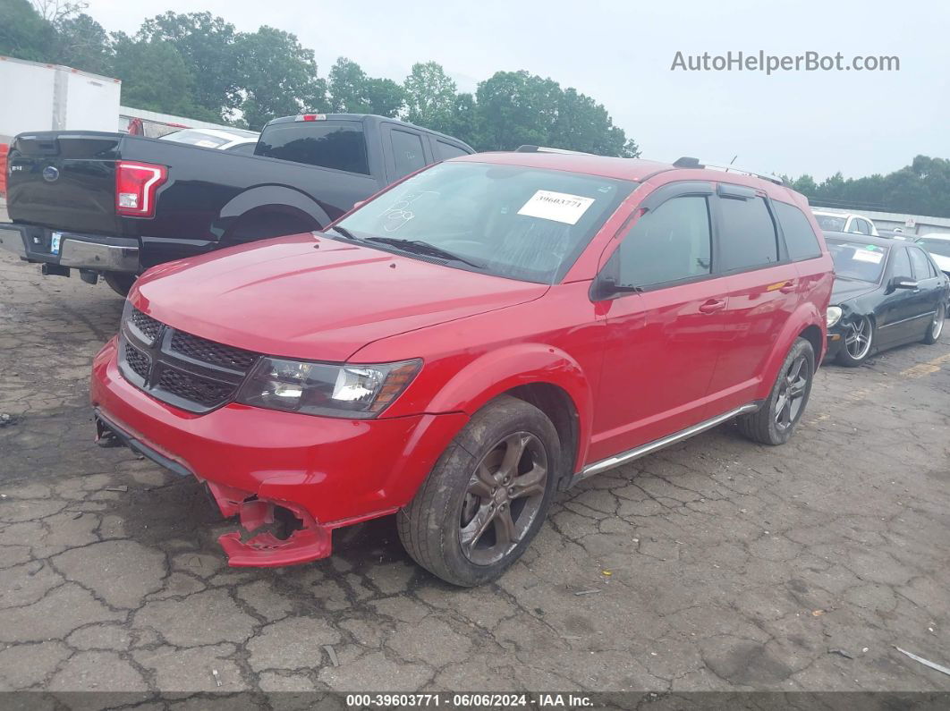 2015 Dodge Journey Crossroad Red vin: 3C4PDCGB3FT614869