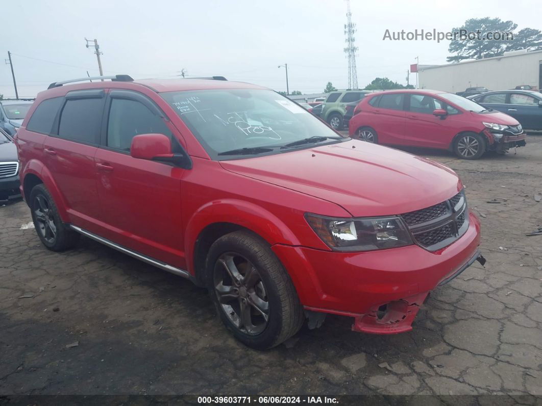 2015 Dodge Journey Crossroad Red vin: 3C4PDCGB3FT614869