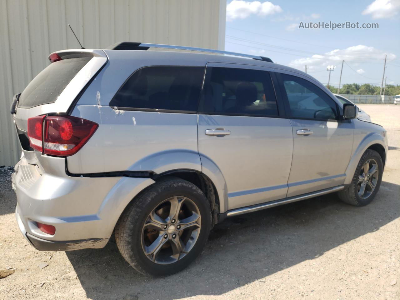 2015 Dodge Journey Crossroad Серебряный vin: 3C4PDCGB3FT682539