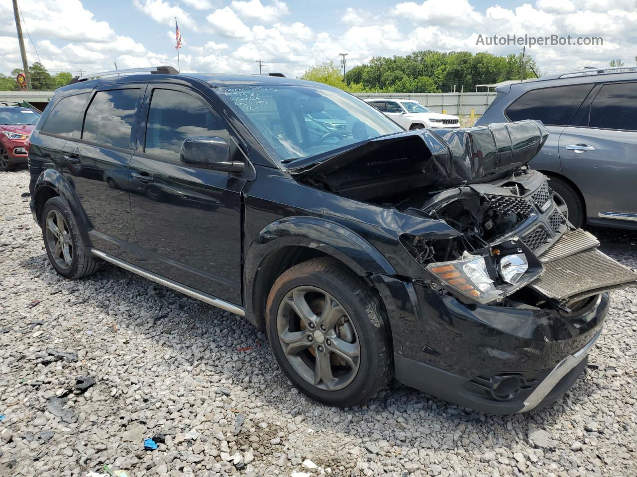 2015 Dodge Journey Crossroad Black vin: 3C4PDCGB3FT688423