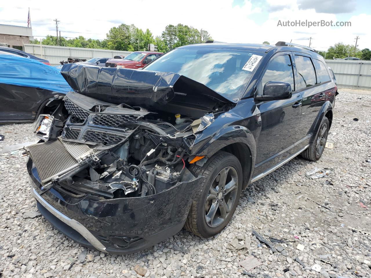 2015 Dodge Journey Crossroad Black vin: 3C4PDCGB3FT688423