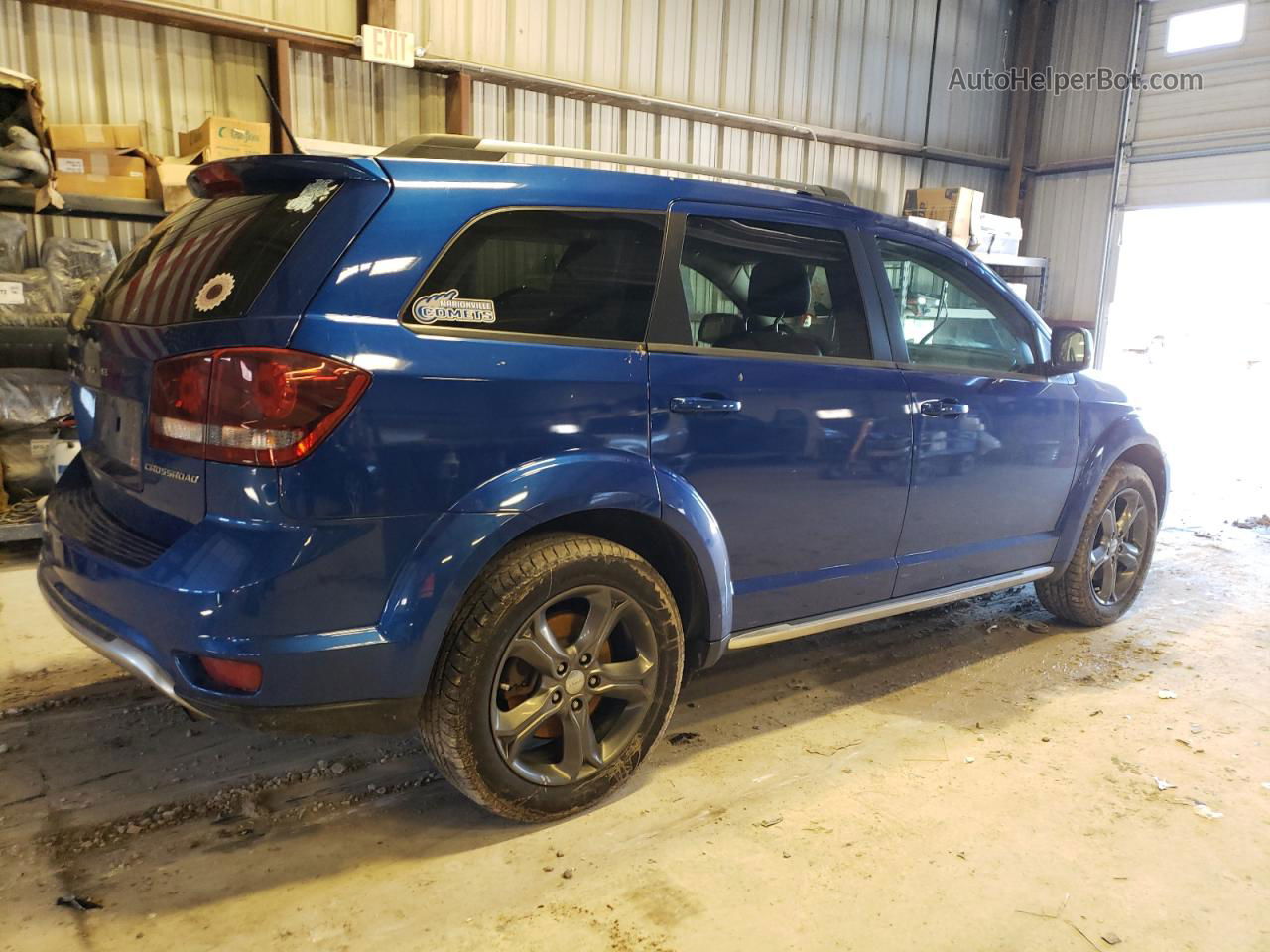 2015 Dodge Journey Crossroad Синий vin: 3C4PDCGB3FT697980