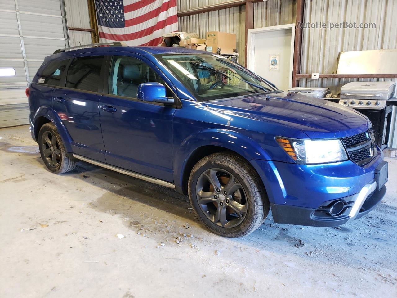 2015 Dodge Journey Crossroad Синий vin: 3C4PDCGB3FT697980