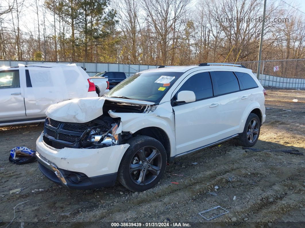 2015 Dodge Journey Crossroad White vin: 3C4PDCGB3FT719413