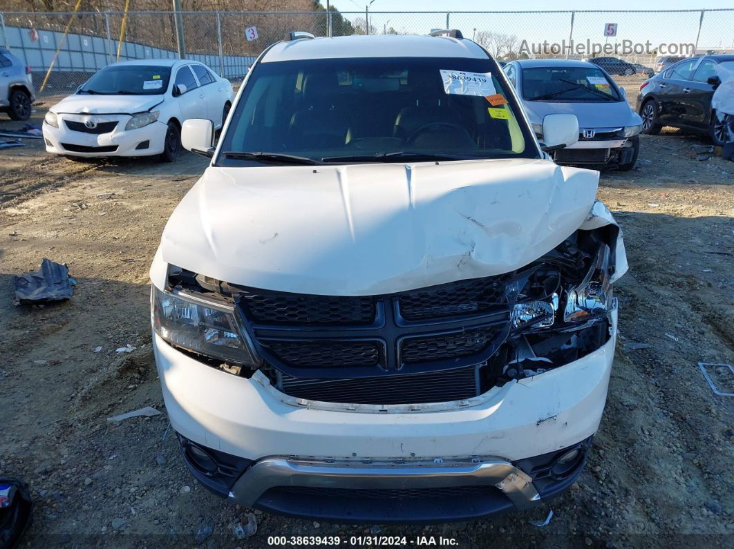 2015 Dodge Journey Crossroad White vin: 3C4PDCGB3FT719413