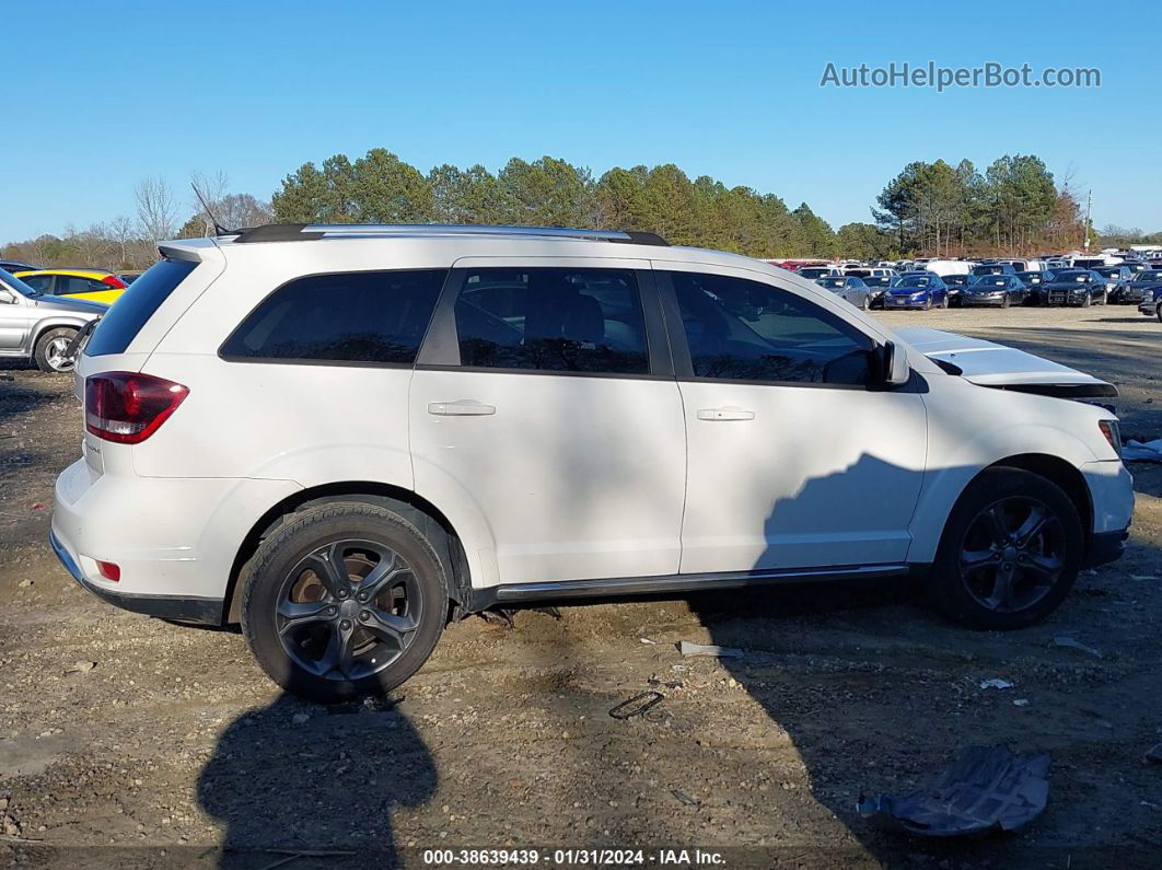 2015 Dodge Journey Crossroad White vin: 3C4PDCGB3FT719413