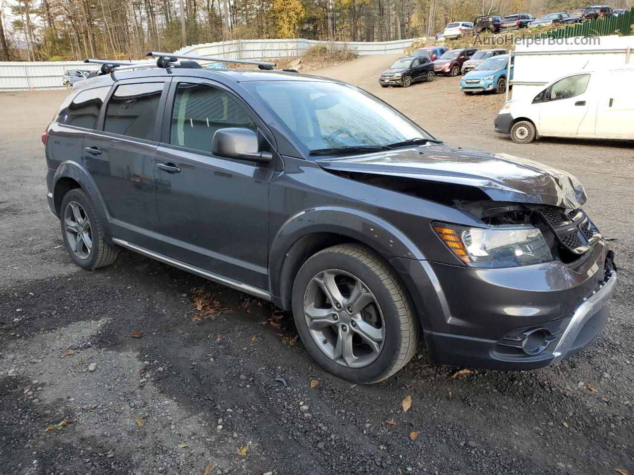 2017 Dodge Journey Crossroad Угольный vin: 3C4PDCGB3HT529307