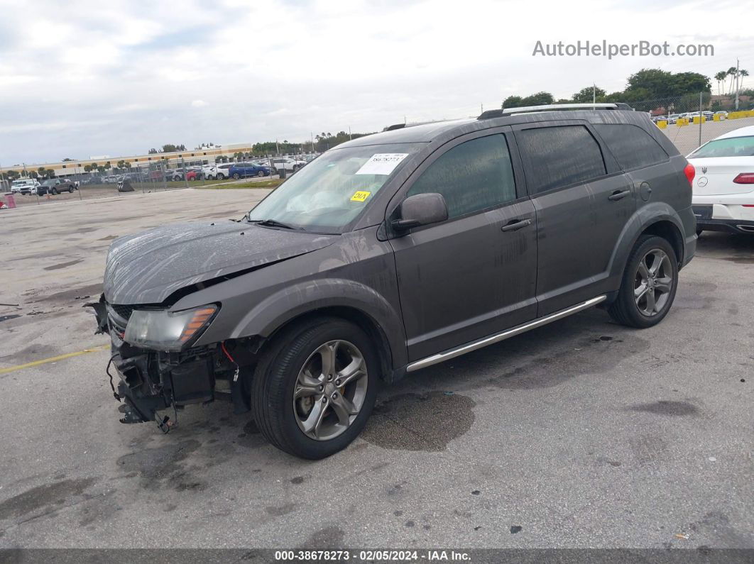 2016 Dodge Journey Crossroad Plus Gray vin: 3C4PDCGB4GT131568