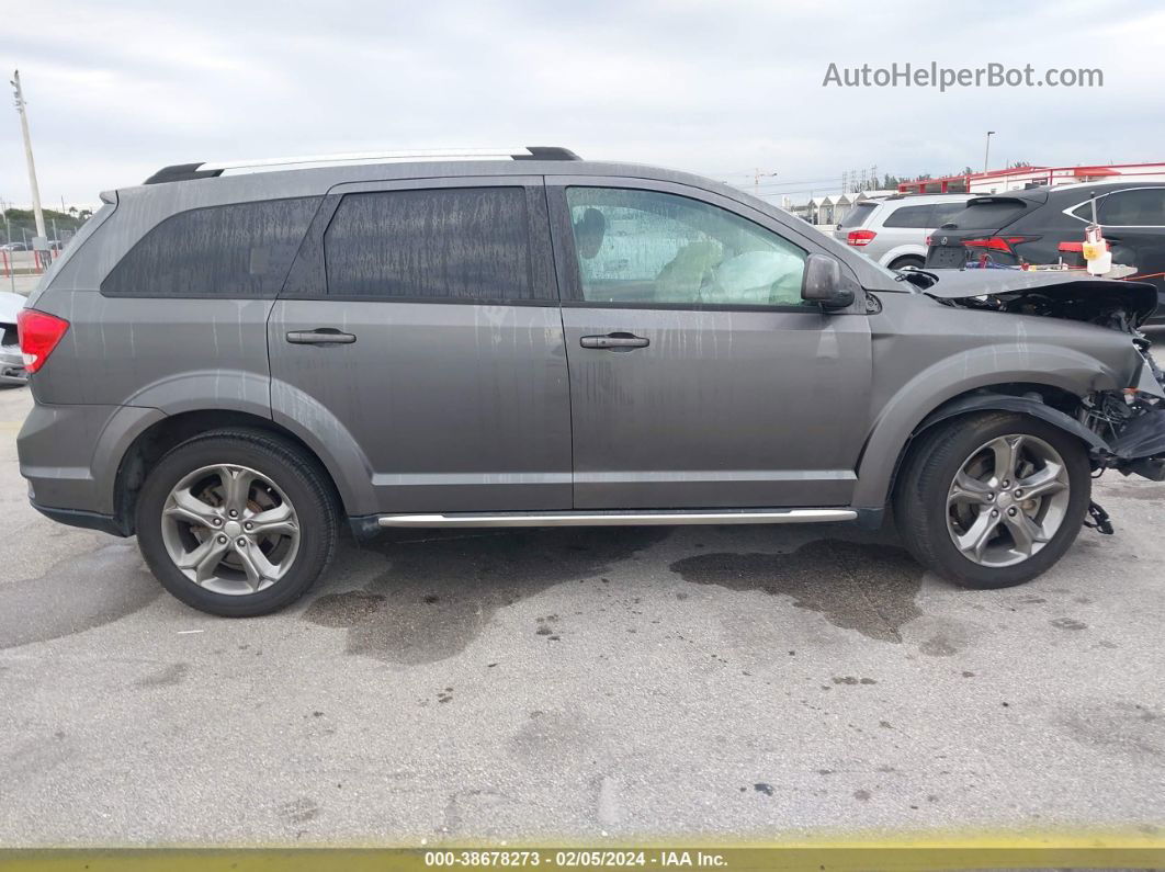 2016 Dodge Journey Crossroad Plus Gray vin: 3C4PDCGB4GT131568