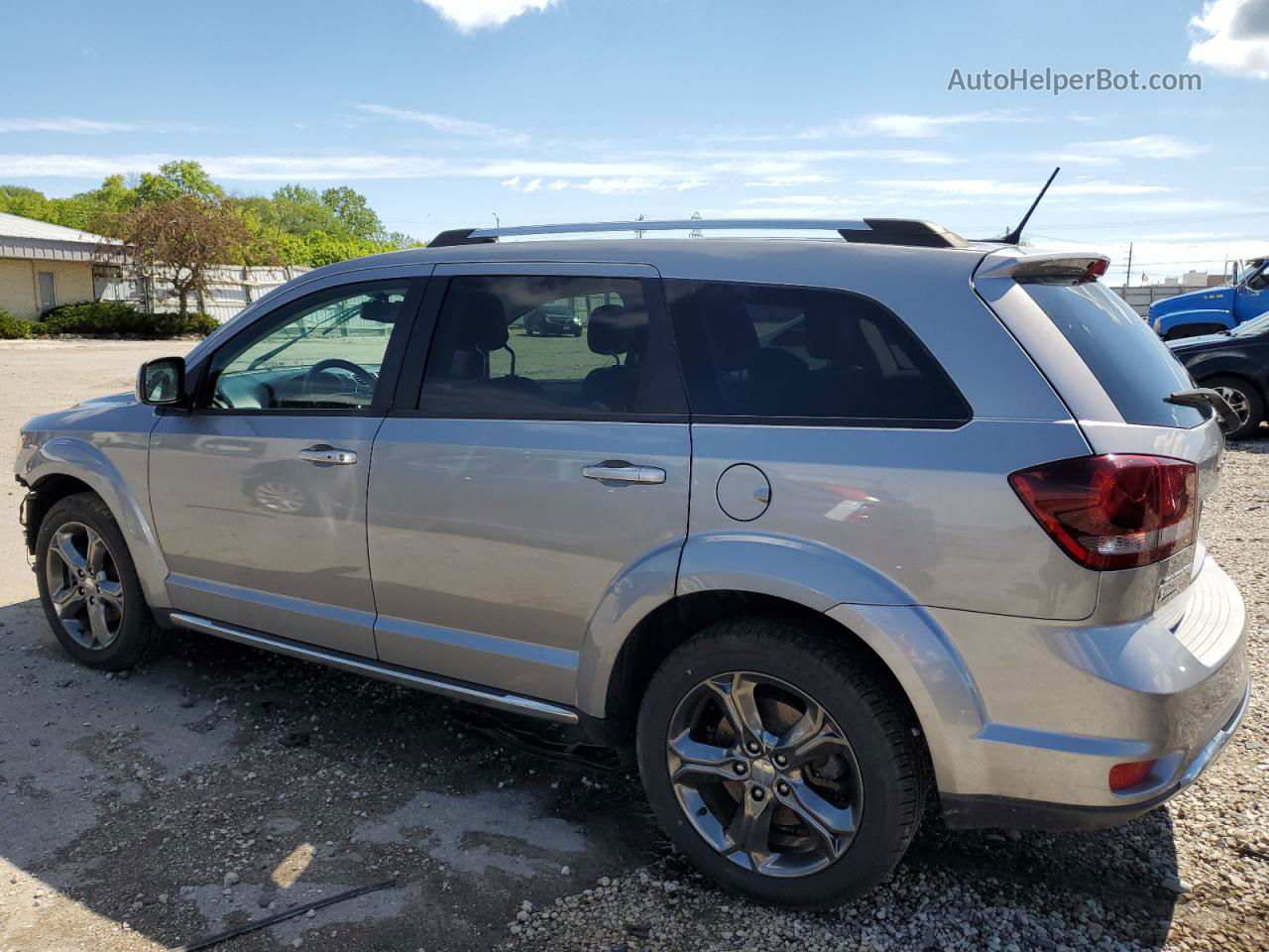 2016 Dodge Journey Crossroad Silver vin: 3C4PDCGB5GT107165