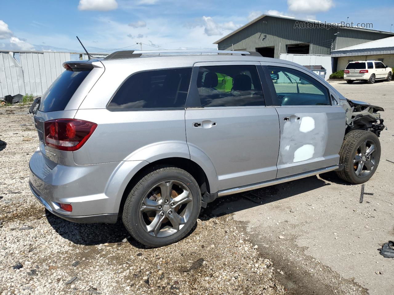 2016 Dodge Journey Crossroad Silver vin: 3C4PDCGB5GT107165