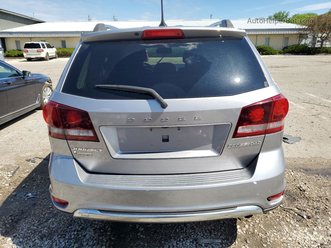 2016 Dodge Journey Crossroad Silver vin: 3C4PDCGB5GT107165