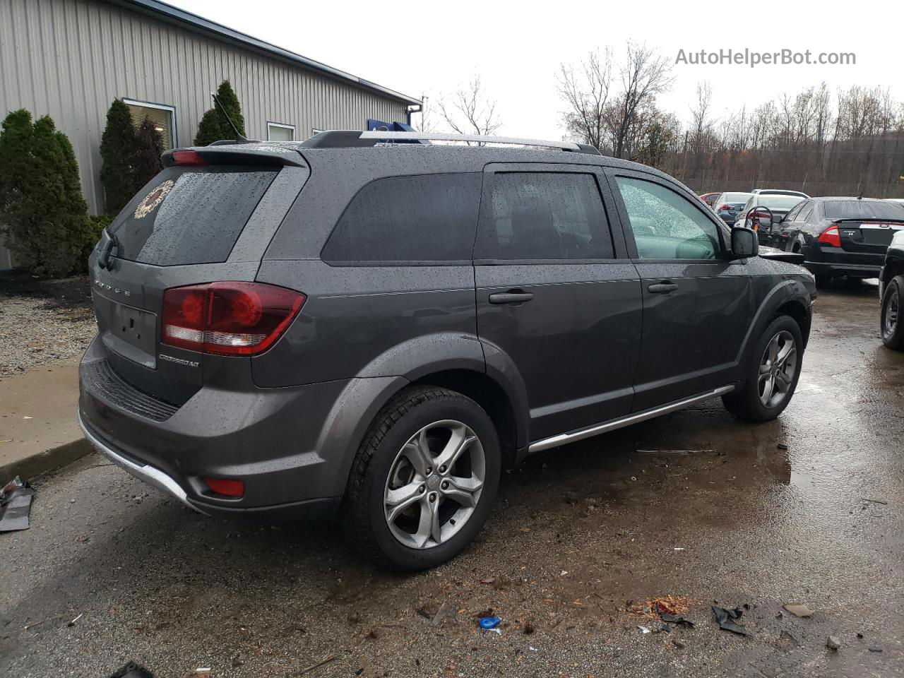 2017 Dodge Journey Crossroad Gray vin: 3C4PDCGB5HT562647