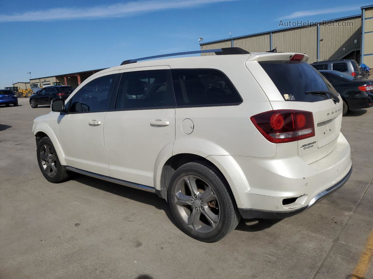 2016 Dodge Journey Crossroad White vin: 3C4PDCGB6GT166726