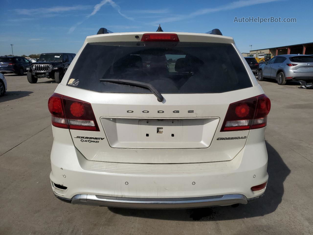 2016 Dodge Journey Crossroad White vin: 3C4PDCGB6GT166726