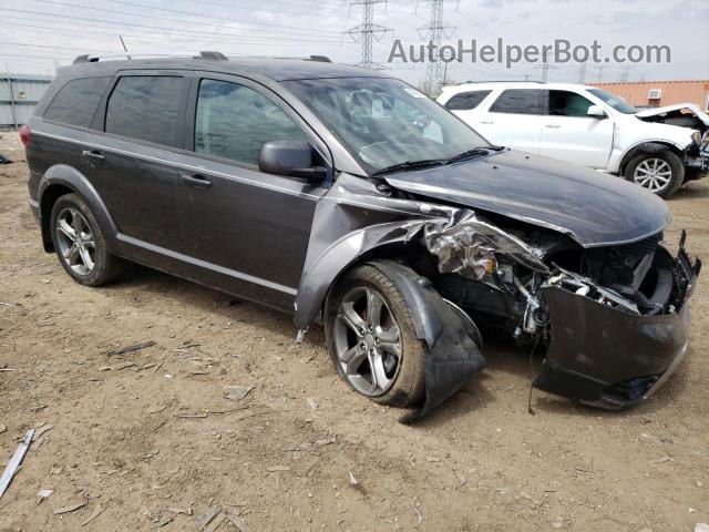 2016 Dodge Journey Crossroad Gray vin: 3C4PDCGB6GT169156