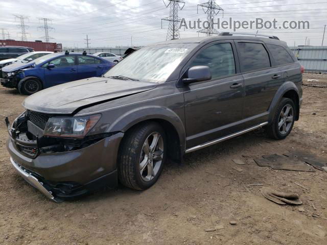 2016 Dodge Journey Crossroad Gray vin: 3C4PDCGB6GT169156