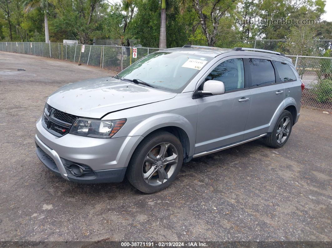 2016 Dodge Journey Crossroad Silver vin: 3C4PDCGB6GT212068