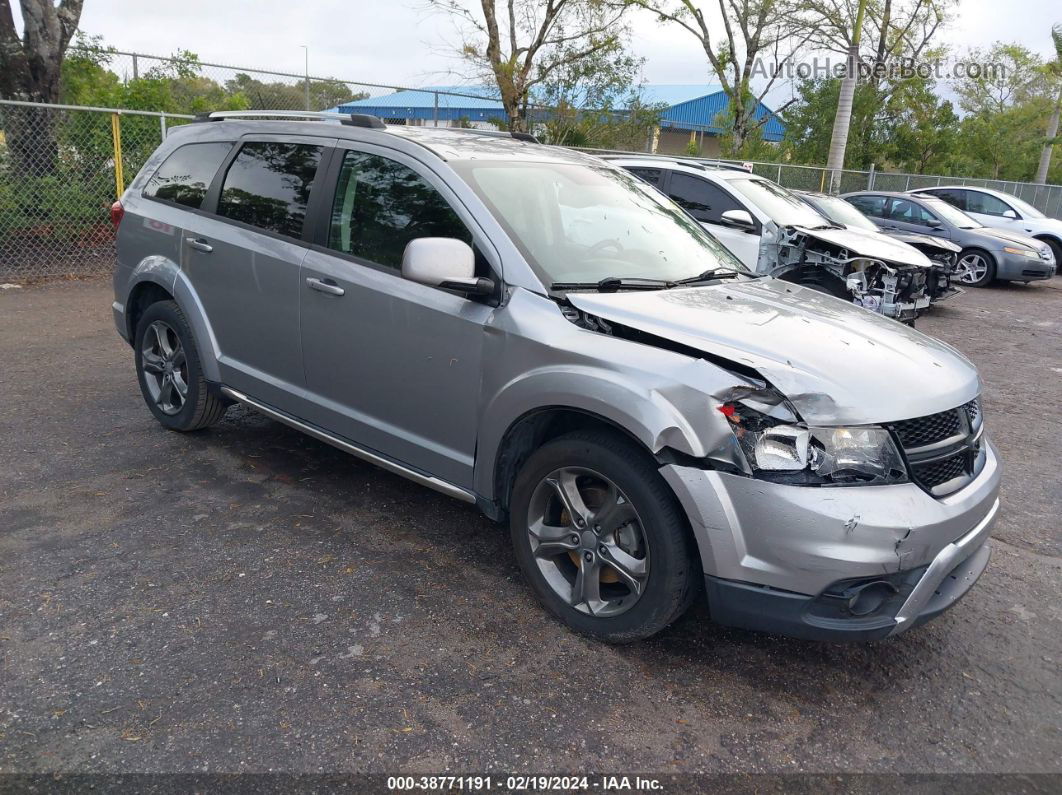 2016 Dodge Journey Crossroad Silver vin: 3C4PDCGB6GT212068