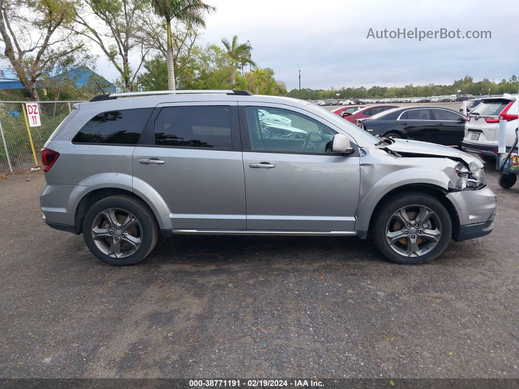 2016 Dodge Journey Crossroad Silver vin: 3C4PDCGB6GT212068