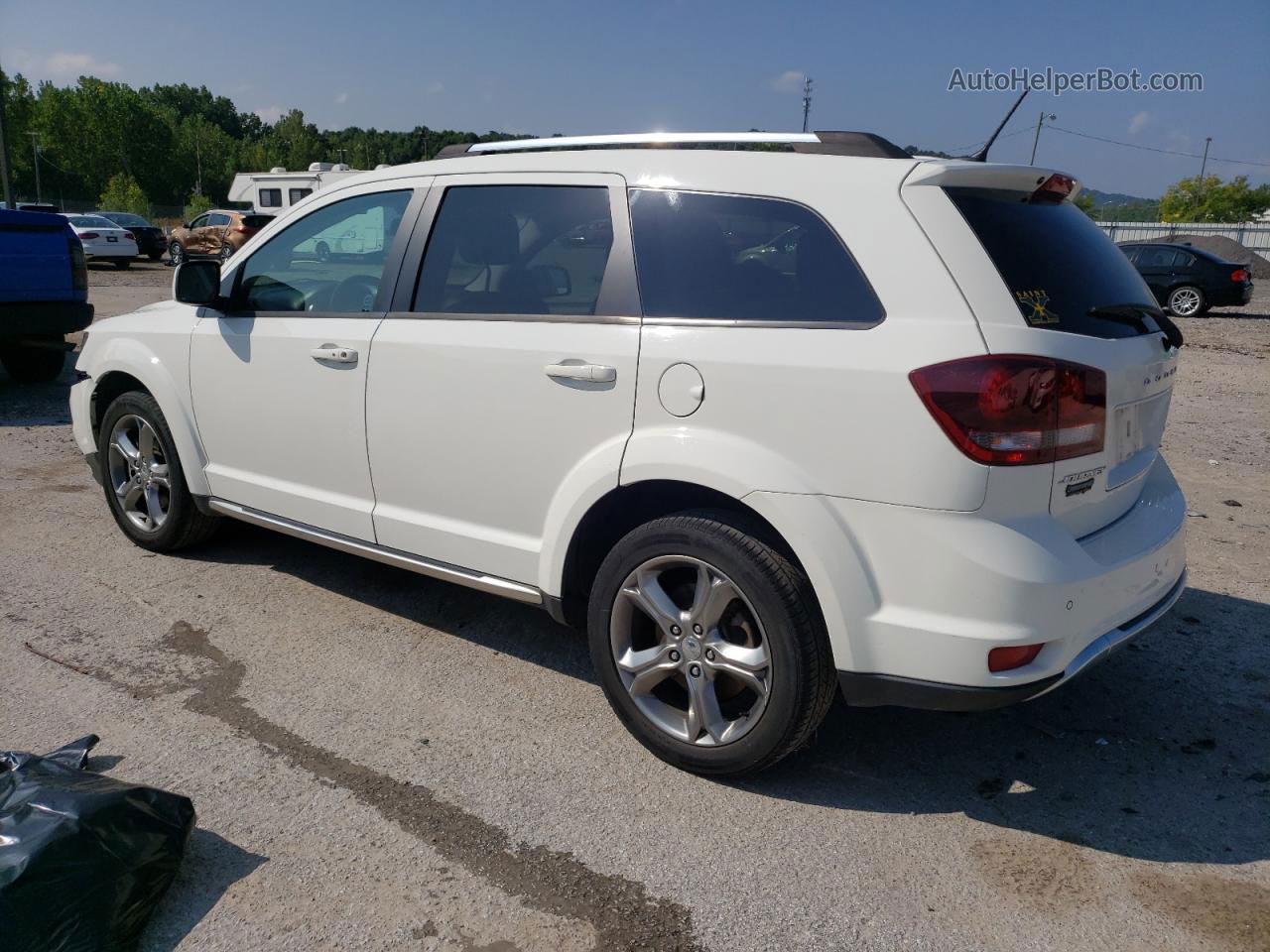 2017 Dodge Journey Crossroad White vin: 3C4PDCGB6HT602816