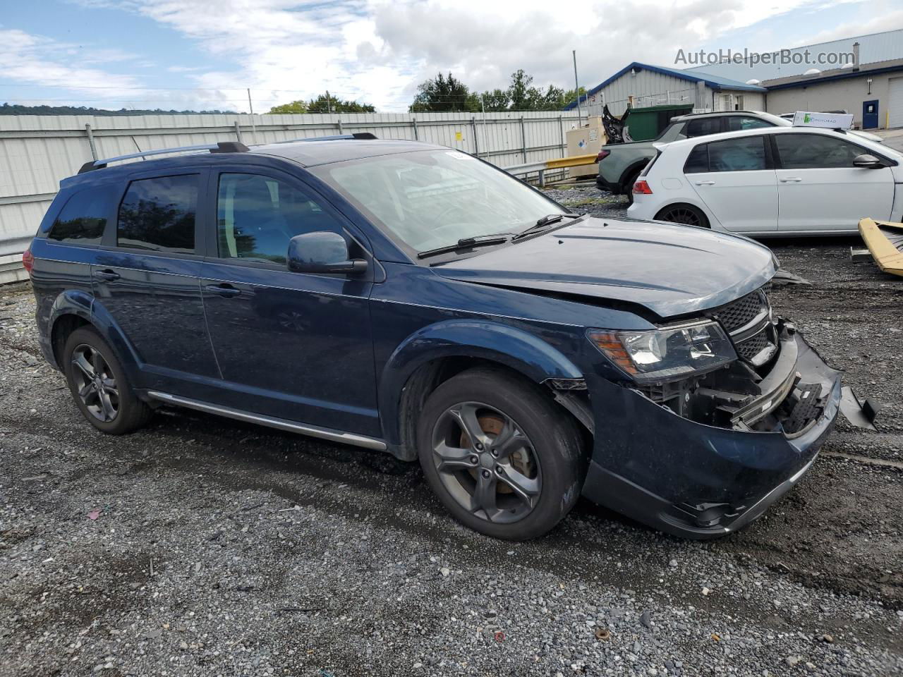 2015 Dodge Journey Crossroad Blue vin: 3C4PDCGB7FT530344