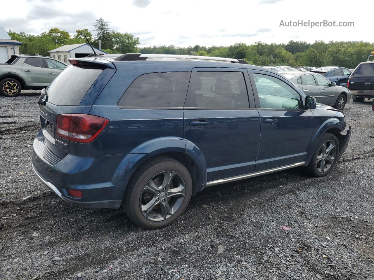 2015 Dodge Journey Crossroad Blue vin: 3C4PDCGB7FT530344