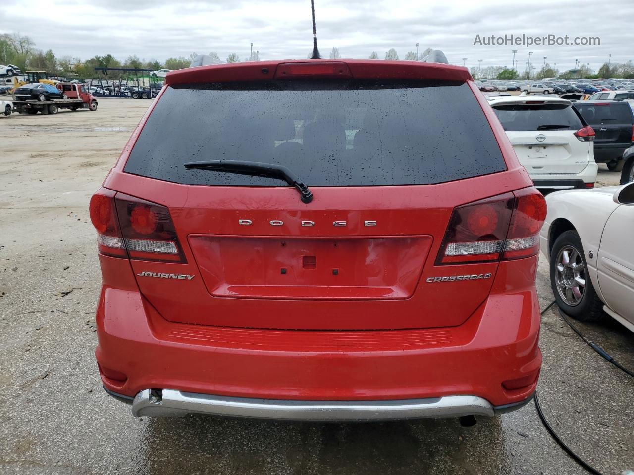 2016 Dodge Journey Crossroad Red vin: 3C4PDCGB7GT123559