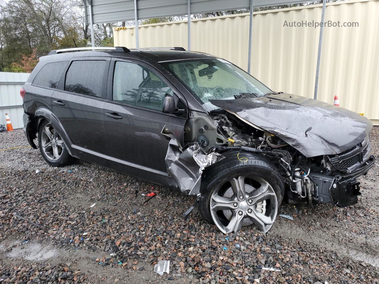 2017 Dodge Journey Crossroad Серый vin: 3C4PDCGB7HT527253