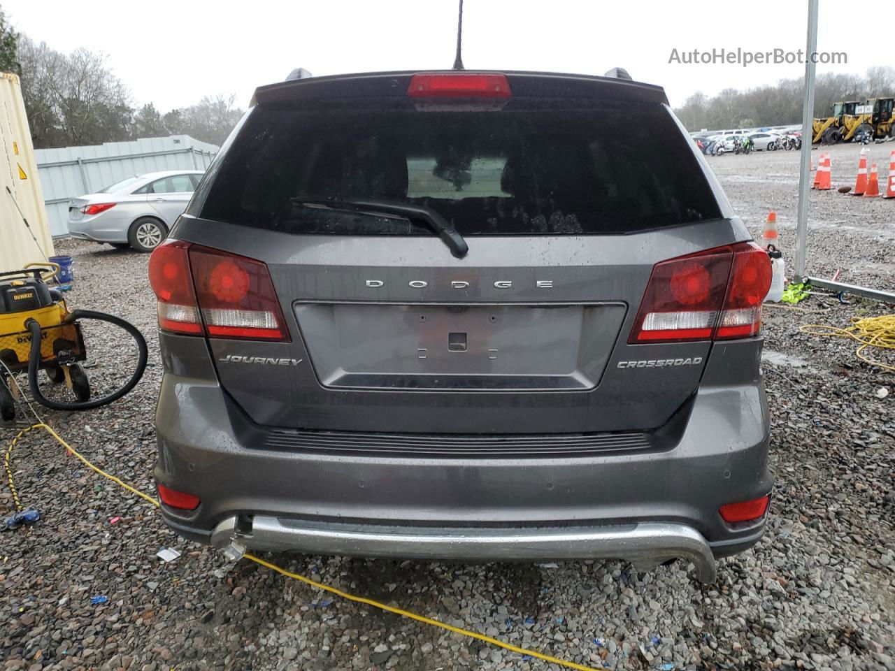 2017 Dodge Journey Crossroad Gray vin: 3C4PDCGB7HT527253