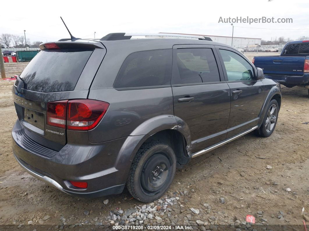 2017 Dodge Journey Crossroad Plus Gray vin: 3C4PDCGB7HT534848