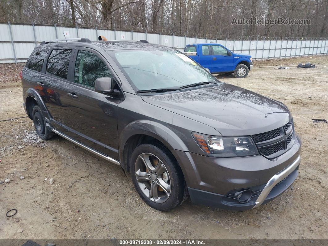 2017 Dodge Journey Crossroad Plus Gray vin: 3C4PDCGB7HT534848