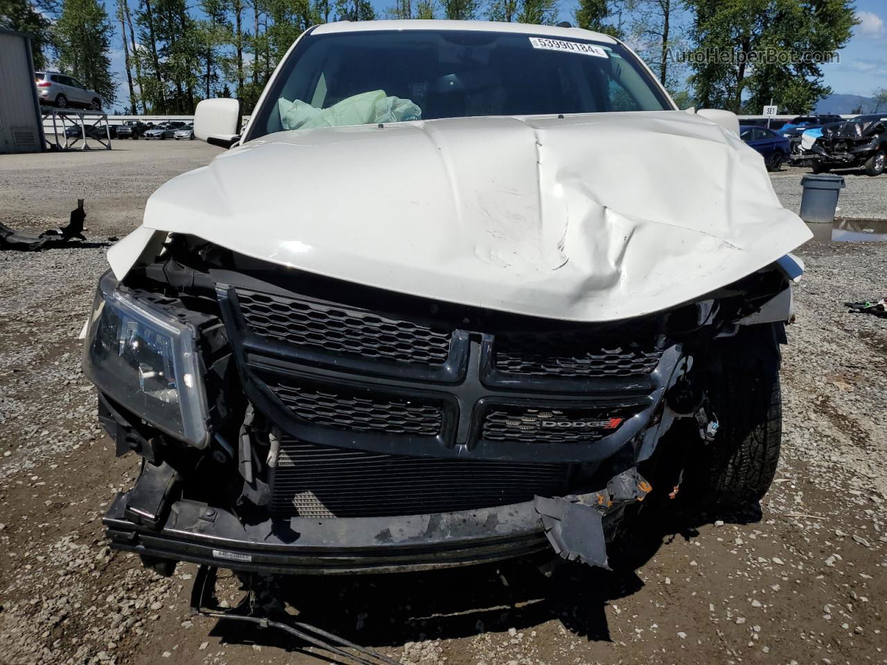 2017 Dodge Journey Crossroad White vin: 3C4PDCGB7HT601223