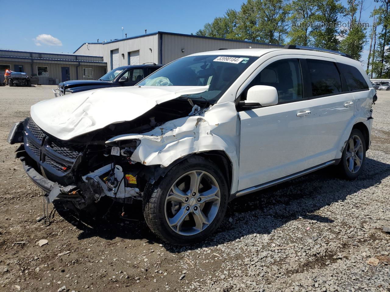 2017 Dodge Journey Crossroad Белый vin: 3C4PDCGB7HT601223