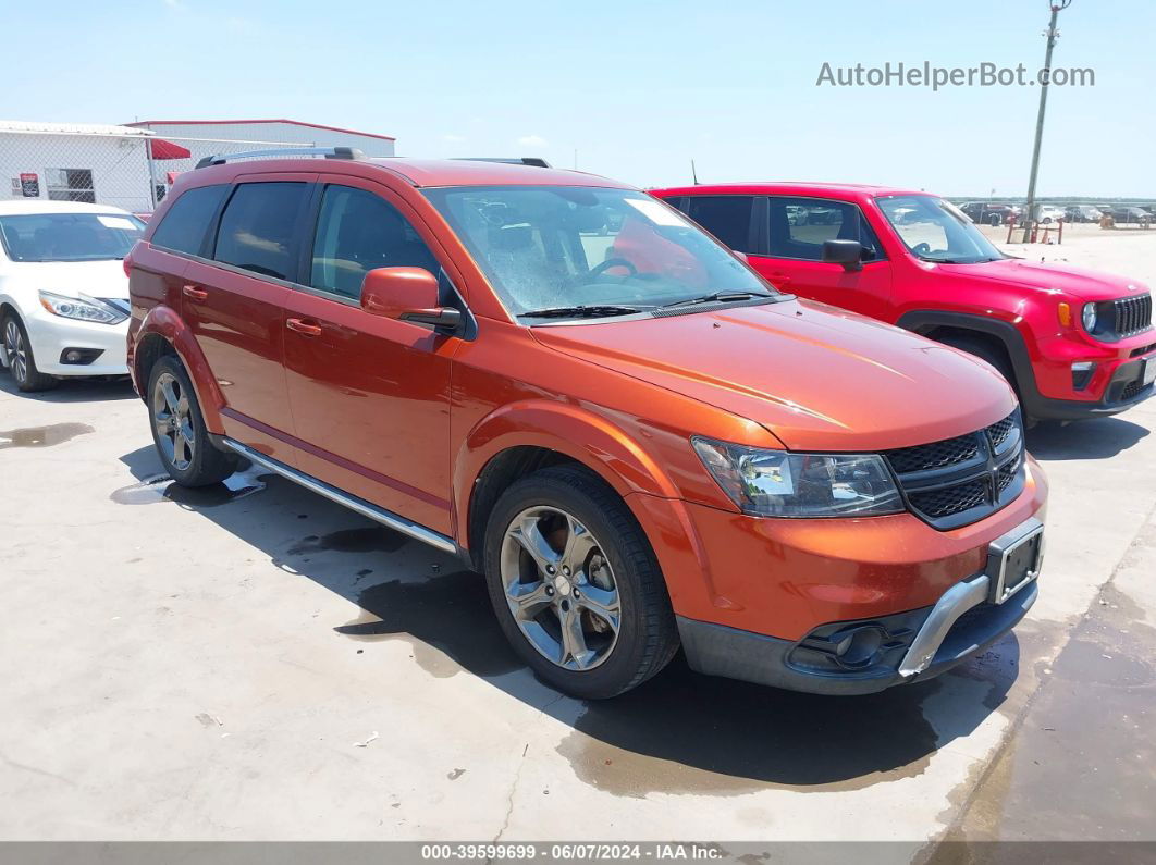 2014 Dodge Journey Crossroad Оранжевый vin: 3C4PDCGB8ET313836