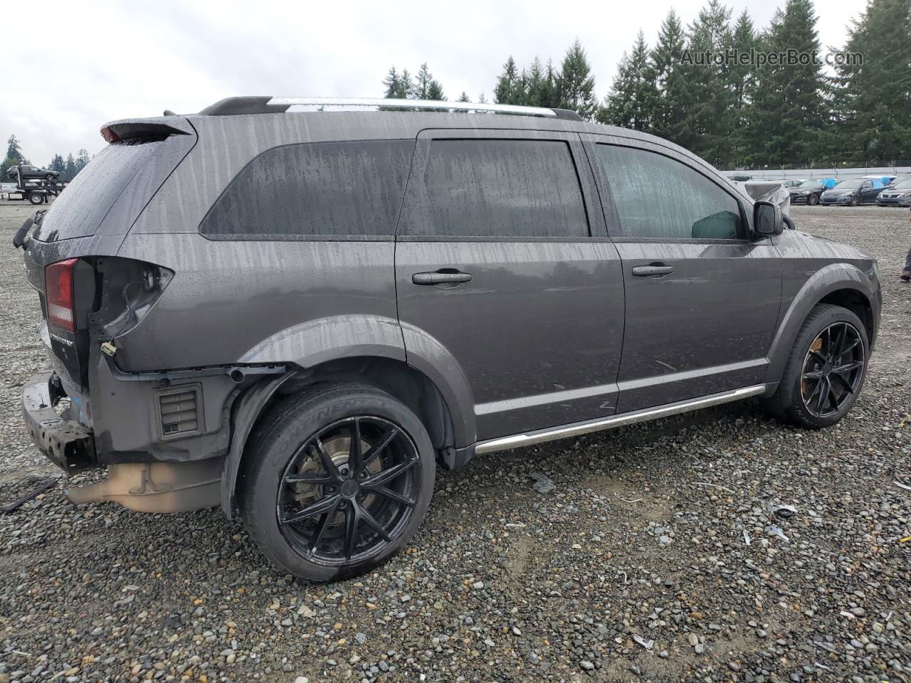 2016 Dodge Journey Crossroad Gray vin: 3C4PDCGB8GT138166