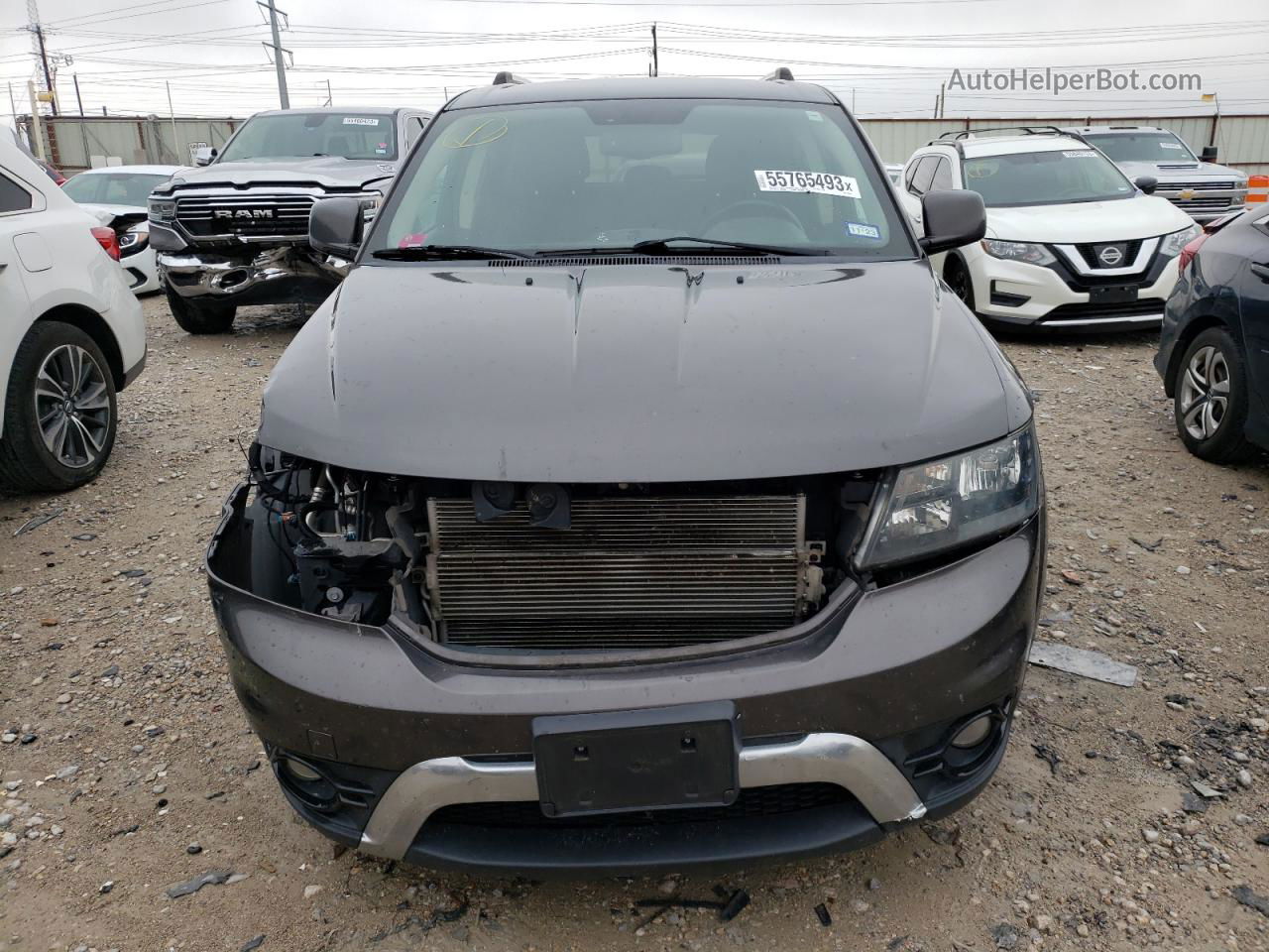 2016 Dodge Journey Crossroad Серый vin: 3C4PDCGB8GT220656