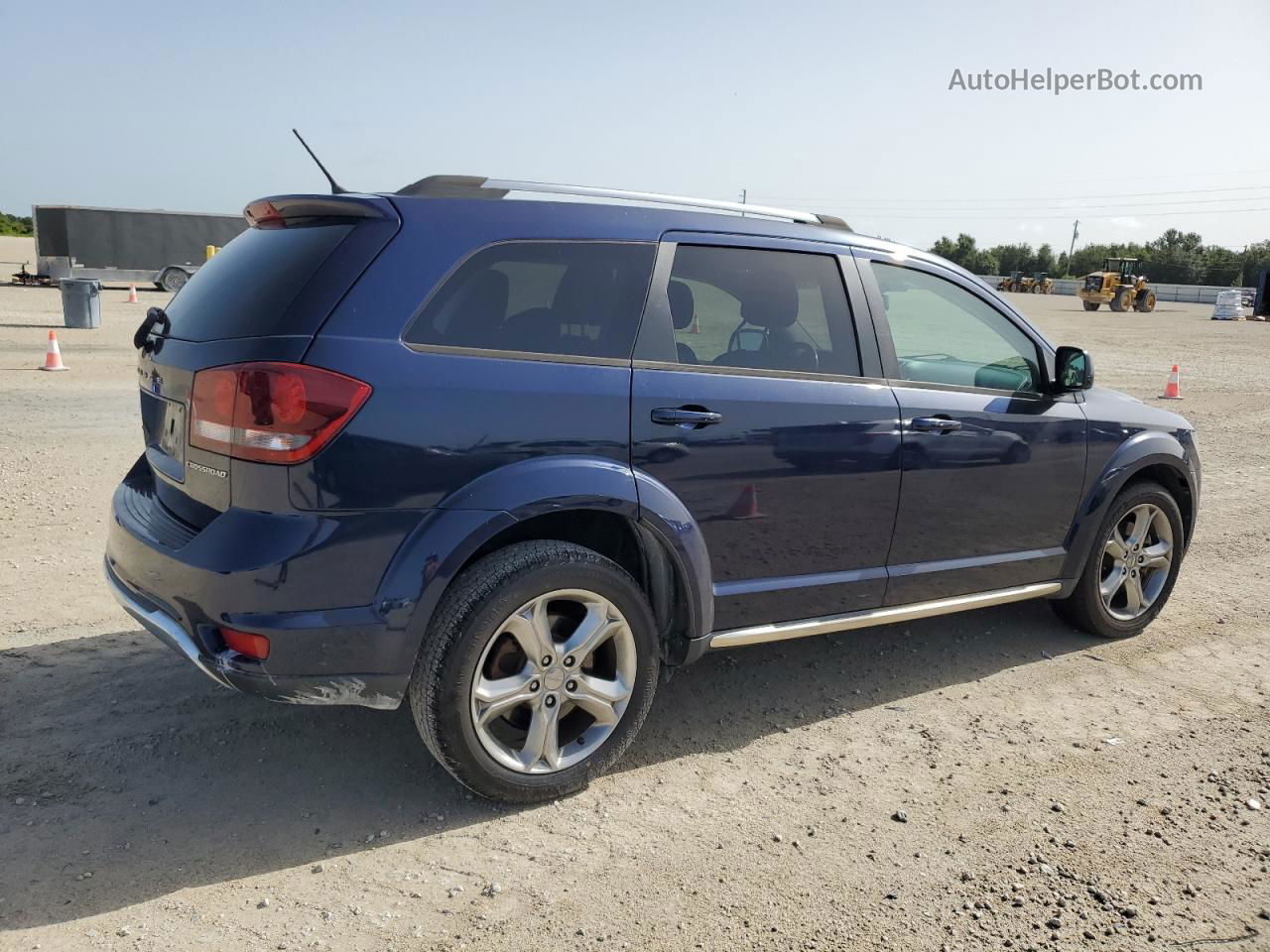 2017 Dodge Journey Crossroad Синий vin: 3C4PDCGB8HT577207