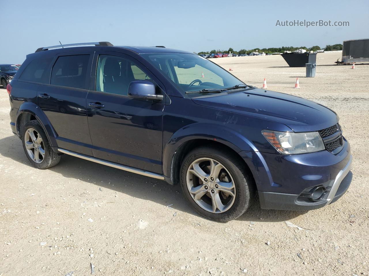 2017 Dodge Journey Crossroad Blue vin: 3C4PDCGB8HT577207