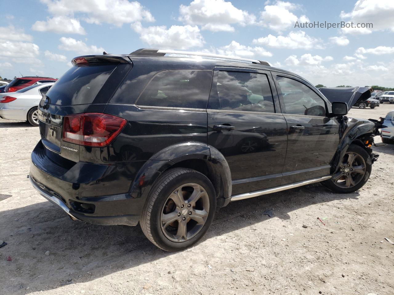 2015 Dodge Journey Crossroad Black vin: 3C4PDCGB9FT639419