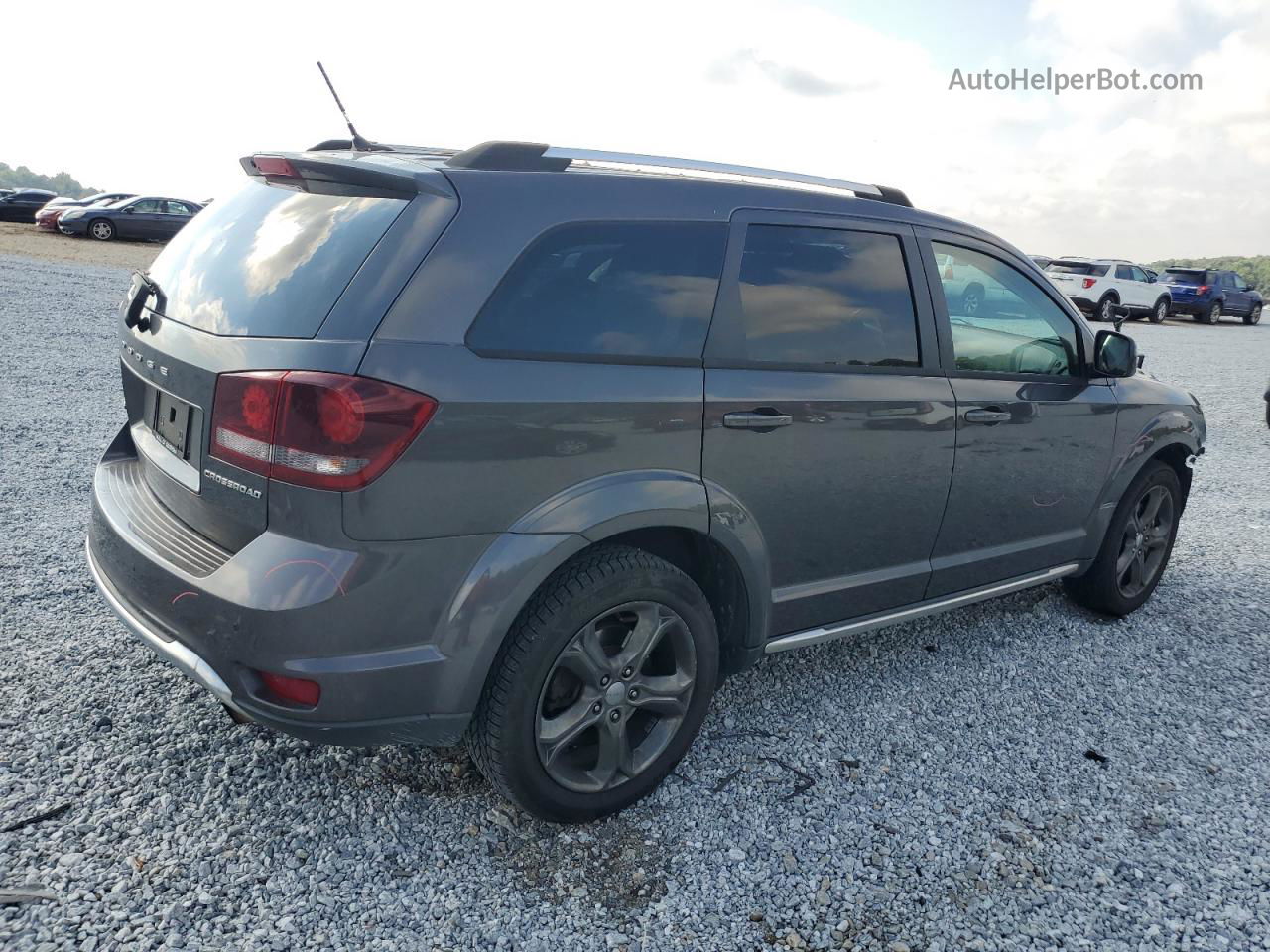 2016 Dodge Journey Crossroad Gray vin: 3C4PDCGB9GT131582