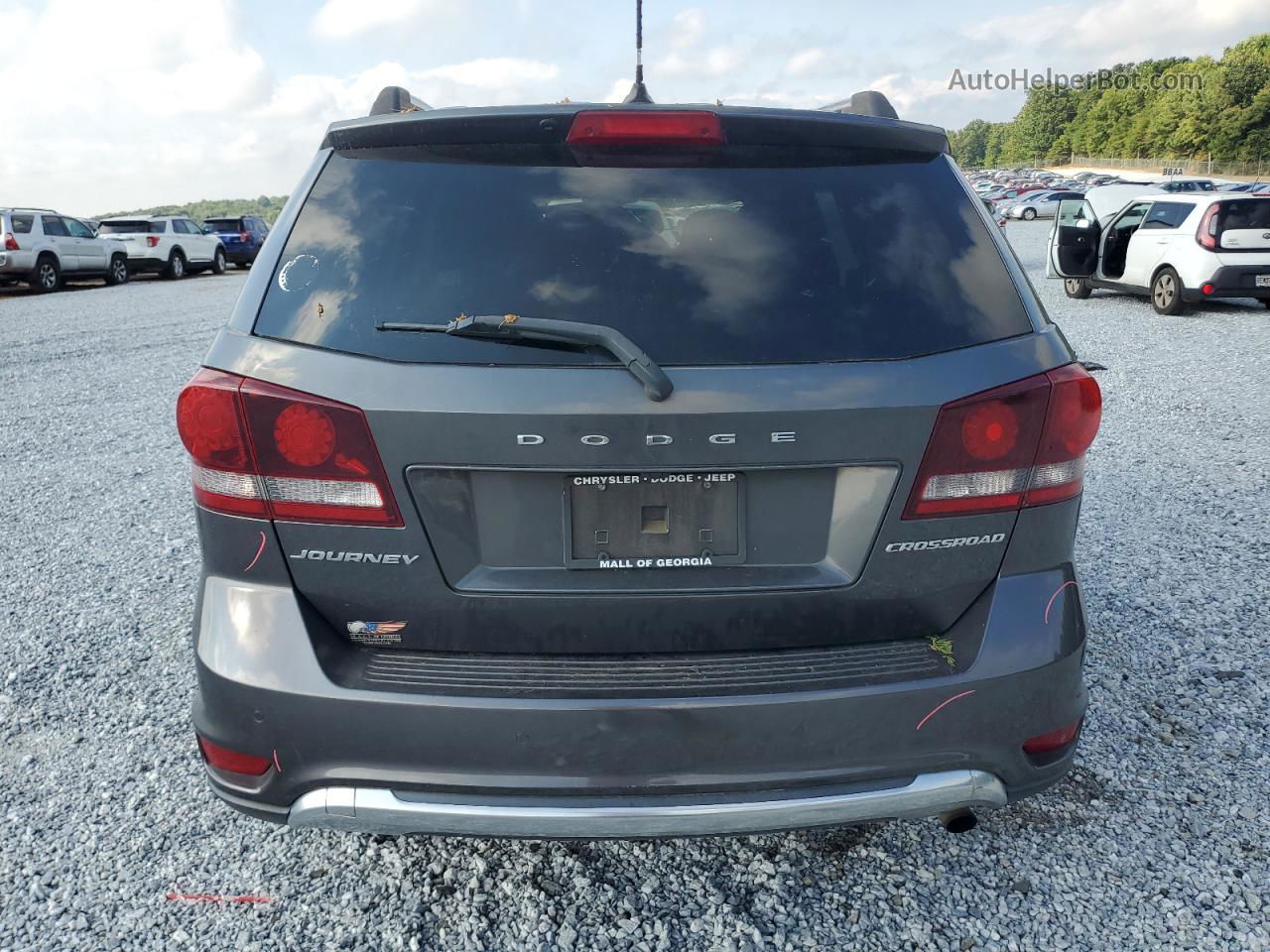 2016 Dodge Journey Crossroad Gray vin: 3C4PDCGB9GT131582