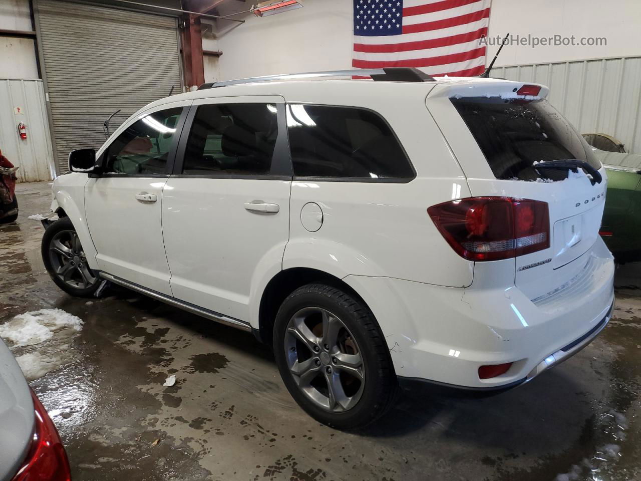 2016 Dodge Journey Crossroad White vin: 3C4PDCGB9GT146342