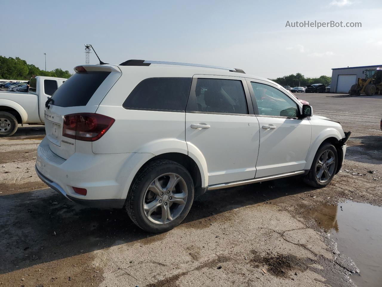 2017 Dodge Journey Crossroad White vin: 3C4PDCGB9HT545379