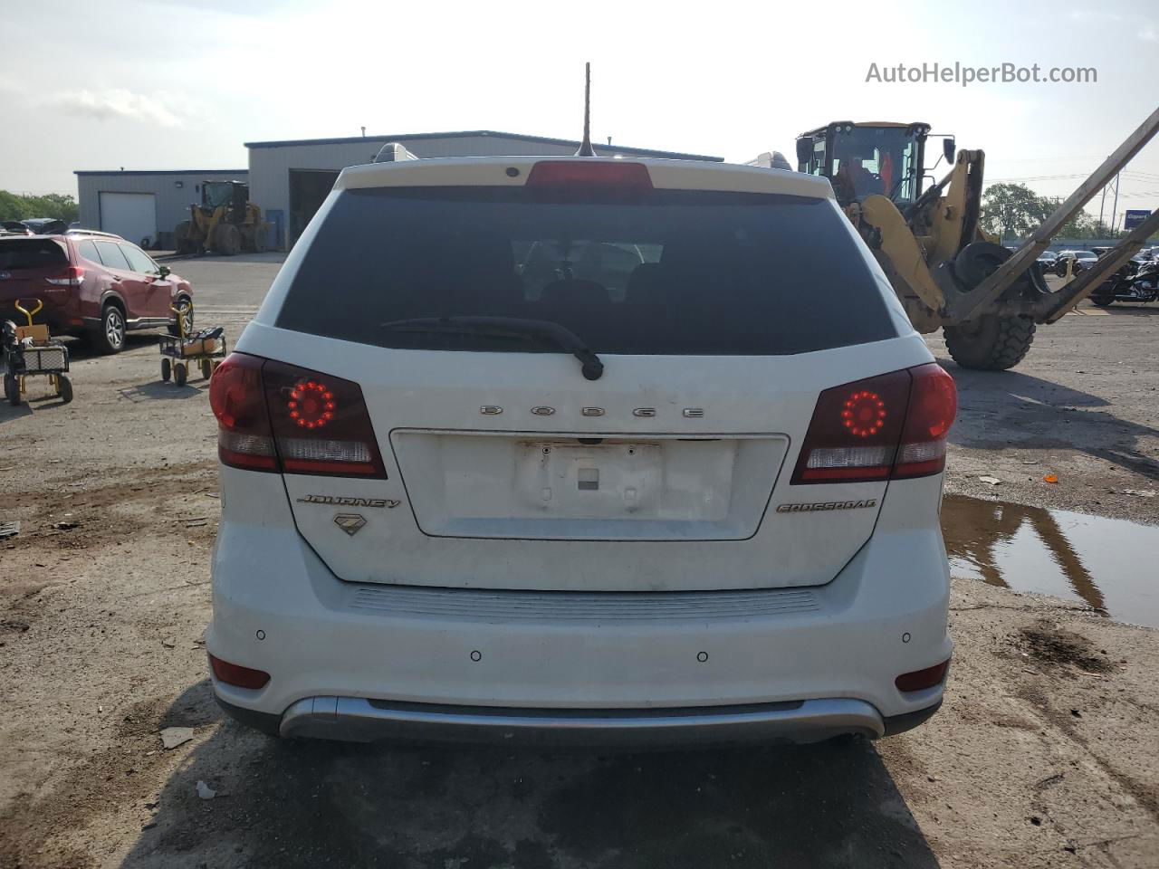 2017 Dodge Journey Crossroad White vin: 3C4PDCGB9HT545379