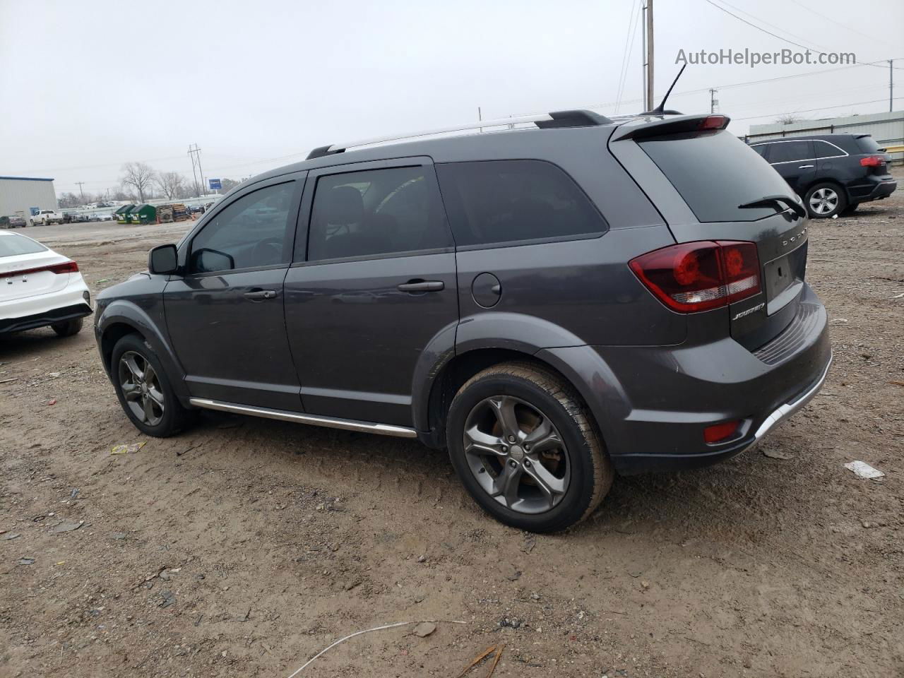 2015 Dodge Journey Crossroad Gray vin: 3C4PDCGBXFT713138