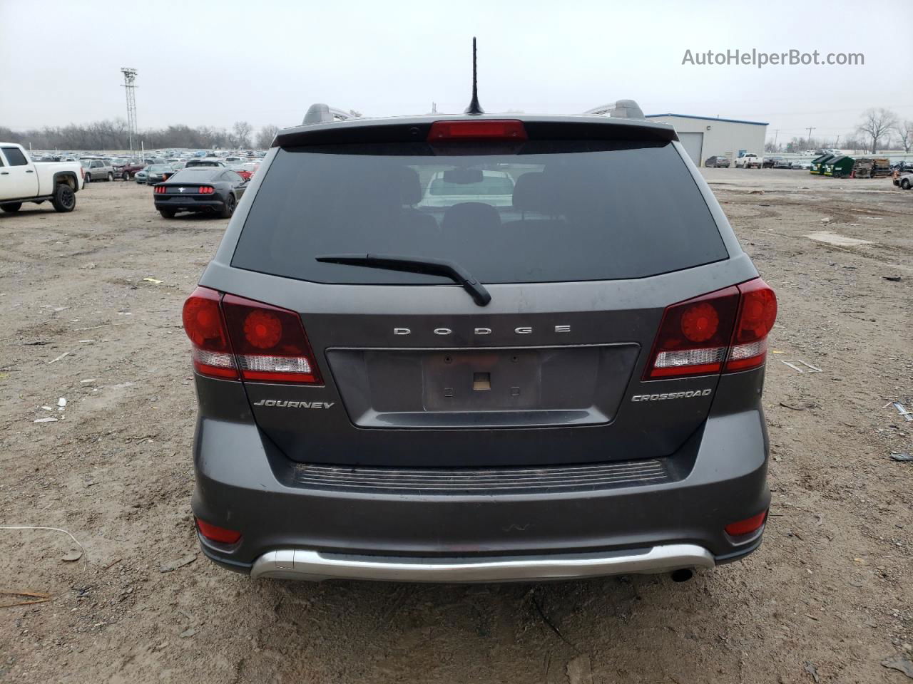 2015 Dodge Journey Crossroad Gray vin: 3C4PDCGBXFT713138