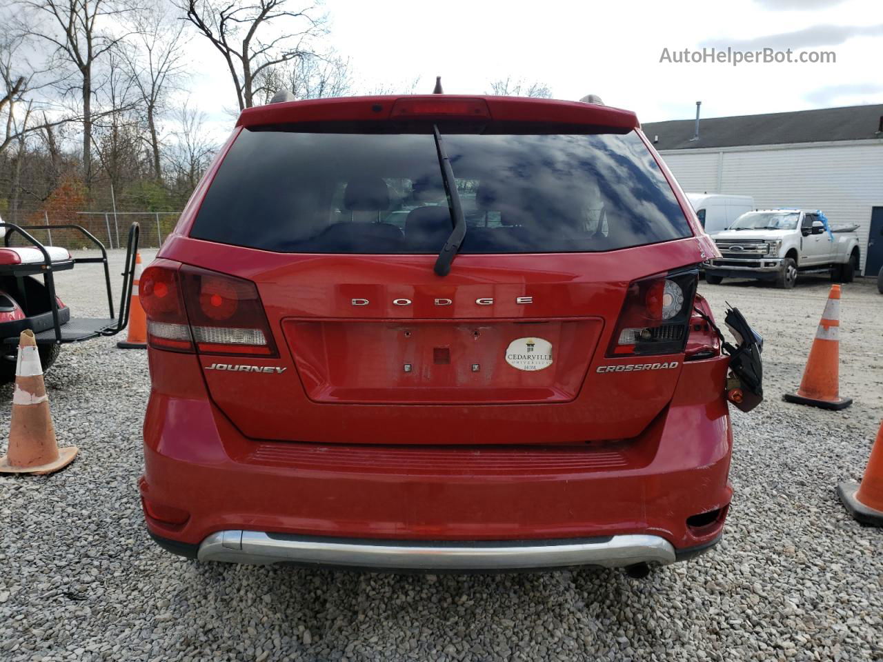 2016 Dodge Journey Crossroad Red vin: 3C4PDCGBXGT172495